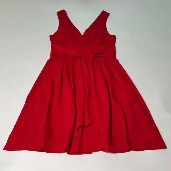 Victoria Secret Size 2 Dress Red V Back Ties Bow - Picture 2 of 12
